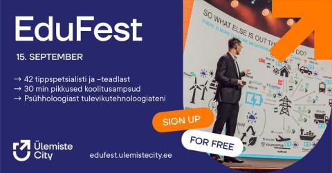 Tallinna Tervishoiu Kõrgkool jagab teadmisi 15. septembril konverentsil EduFest